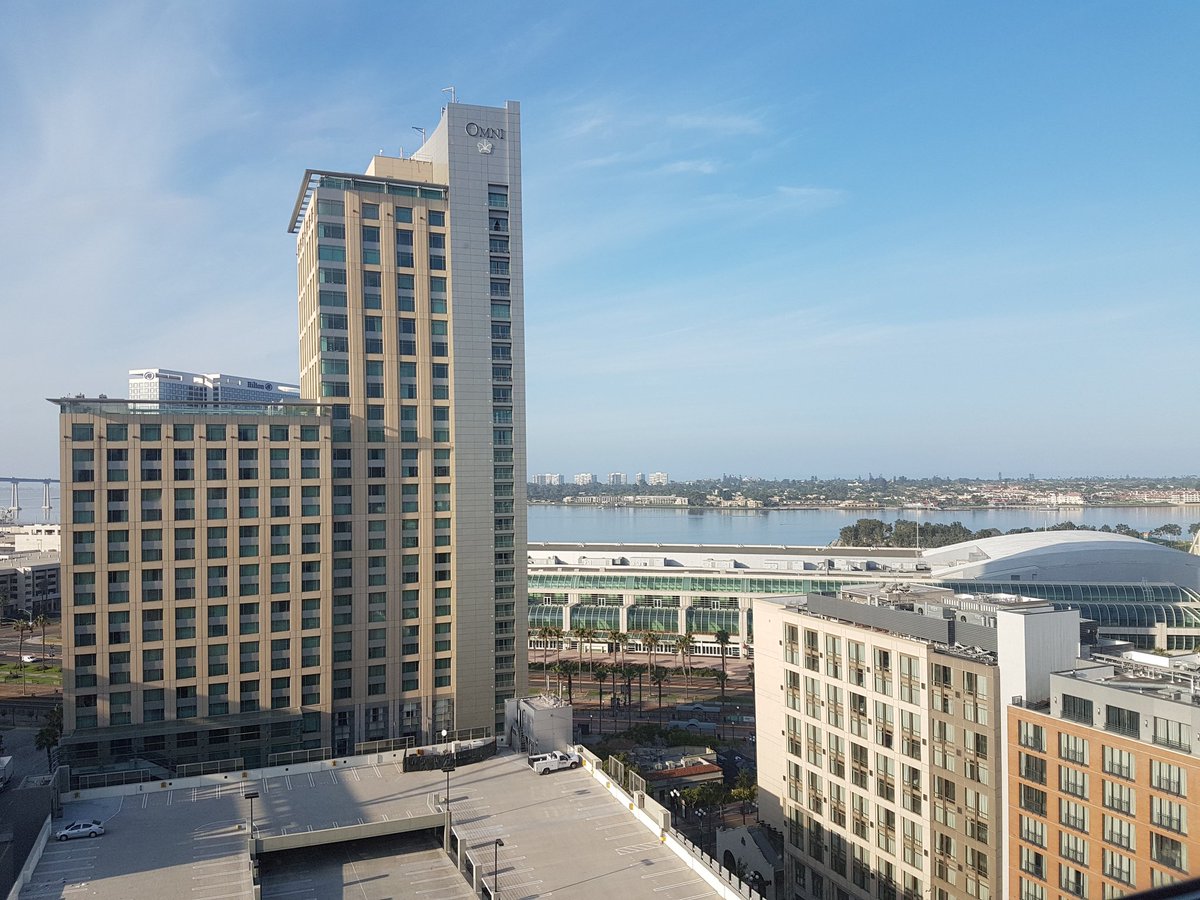 InxsNazz's tweet photo. I am missing #SDCC2017 already. And believe it or not, even the long and winding @HallHLine #hallhline. #viewfromMarriott @marriottgaslamp https://t.co/7bFwfJNSvg
