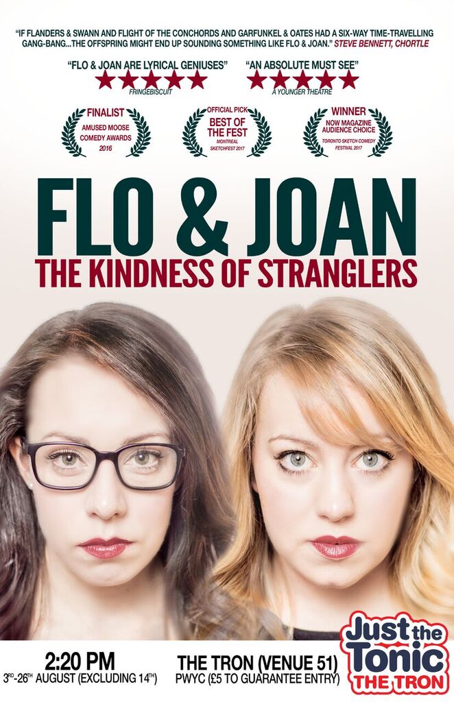 bisforcookie's tweet photo. If you're at #EdFringe go see The Kindness of Stranglers by the consummately lovely and hysterically funny @floandjoan! @justthetonic https://t.co/fCS44bvhek