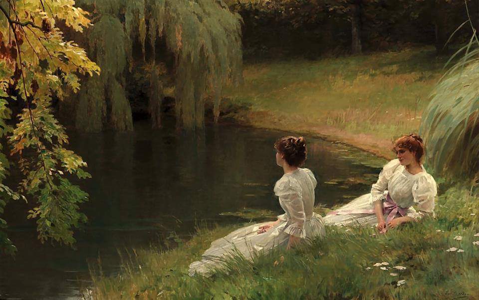 TheNewPainting's tweet photo. 🎨 "Elegant ladies at rest beside a pond"

👨‍🎨 Louis Adan "Louis Émile" (1839-1937) was a French painter &amp; illustrator.

🌍 Beauty in Art 🎨 https://t.co/RFoDhWEX06