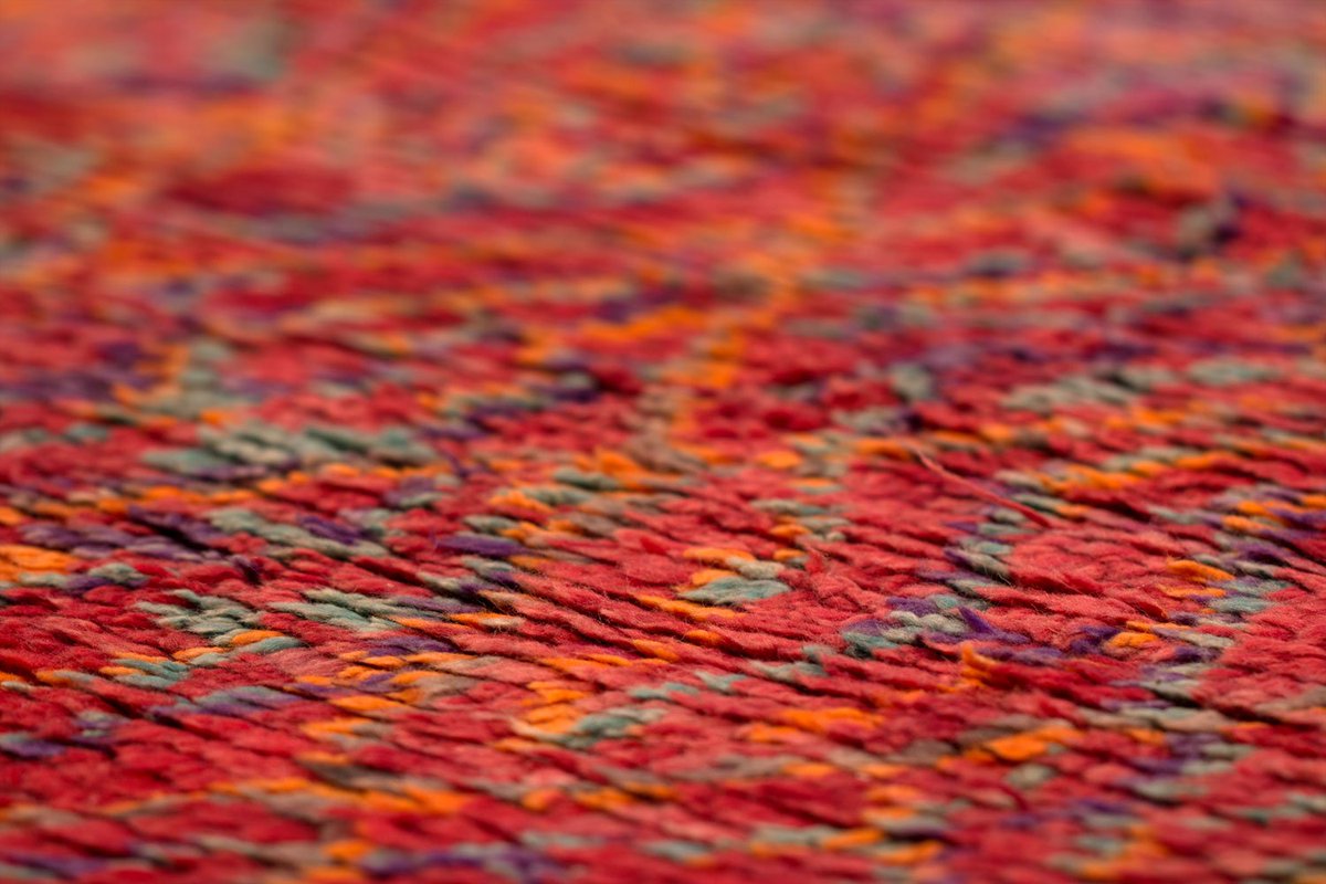 One of the finest + one of the most delicate Ait bou Ichaouen pieces that I know, electric on one side but calm at the same time - #Design