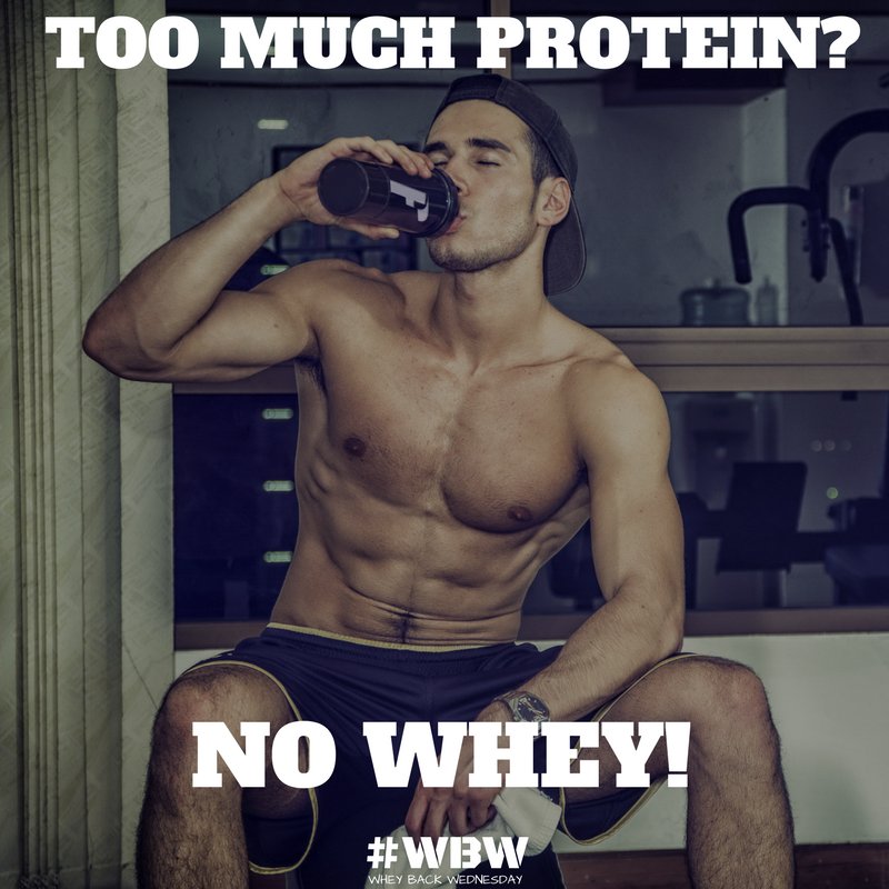 FitnessFirstUSA's tweet photo. #WHEYBACKWEDNESDAY 1/2 way through the day. Whey to go! #Fitnessfirstusa #fitness1st #WBW #Whey #toomuch #wheytogo https://t.co/l6D834ikUS
