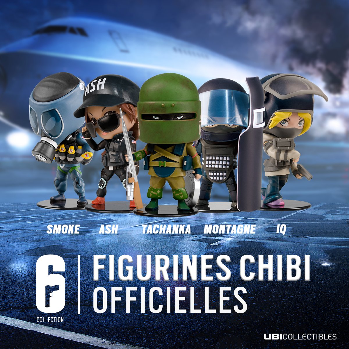 Rainbow6FR's tweet photo. Les figurines Chibi Officielles inspirées du jeu vidéo #RainbowSix arrivent cet automne ! #UbiCollectibles >> https://t.co/BjLET4D847 https://t.co/PY0qHrJo98
