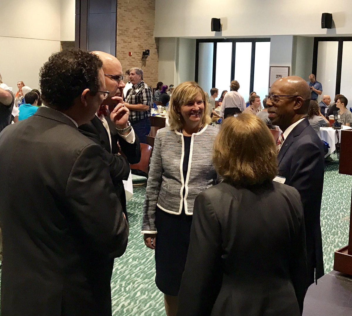 PresBallinger's tweet photo. Excited &amp; honored to be talking about college affordability today with @OSUPrezDrake @GayleManningOH @StateRepRamos and Dr. Jama https://t.co/JDFgpARTsW