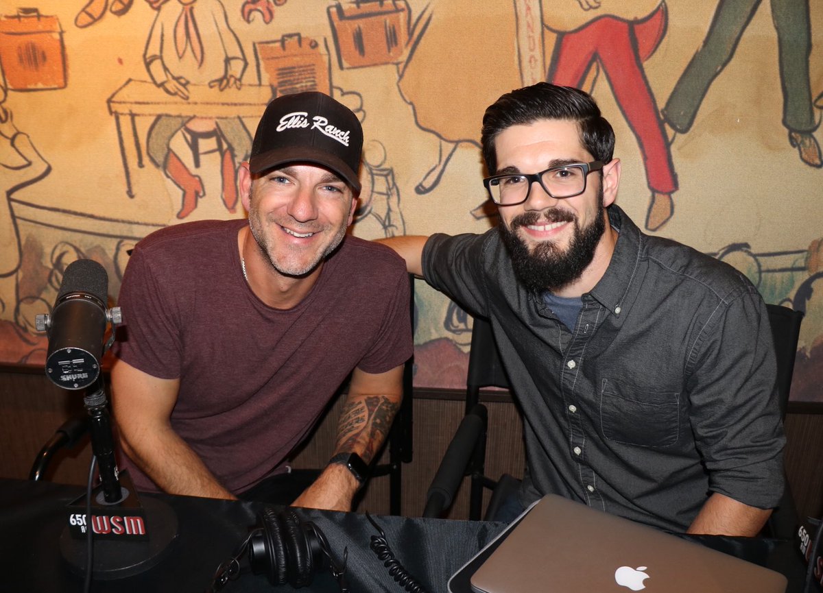 WSMradio's tweet photo. Last night #Root650's @thatericmarcum sat down with @craigcampbelltv and @ellieholcomb before they took the @opry stage! #opry #funtimes https://t.co/jzMCTgolRK