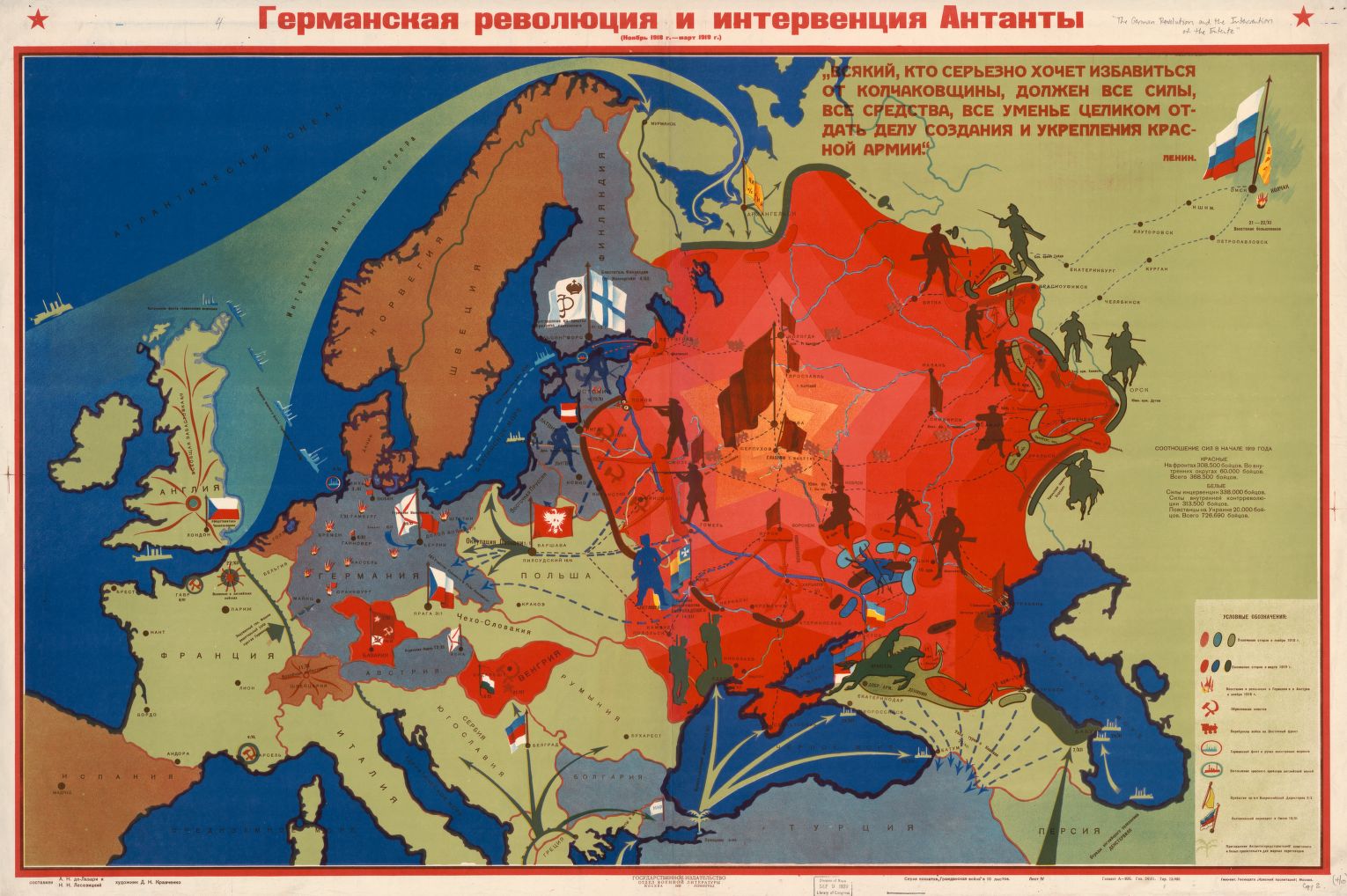 Russian Revolution 1917 Map