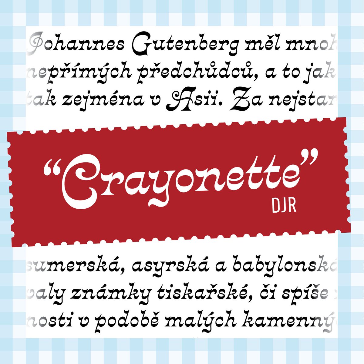 August’s Font of the Month is my revival of Keystone Type Foundry’s weird and wonderful Crayonette! 🖍️ fontofthemonth.club