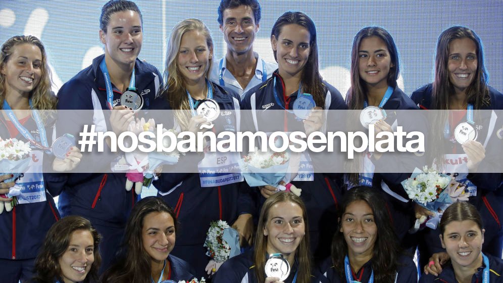 WaterpoloGarraf's tweet photo. #nosbañamosenplata - La selección estadounidense revalidó su título mundial tras ganar a España.
Felicidades @SpainWpFem! https://t.co/66CsD6v32b