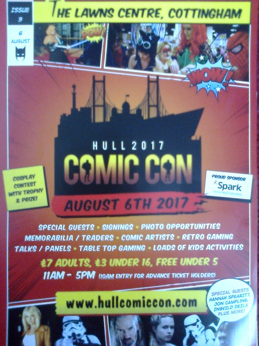 Today #Hull2017 #ComicCon 2017 @ #cottinghamcivichall 

A great local event for Comic and sci-fi fans
#whatson