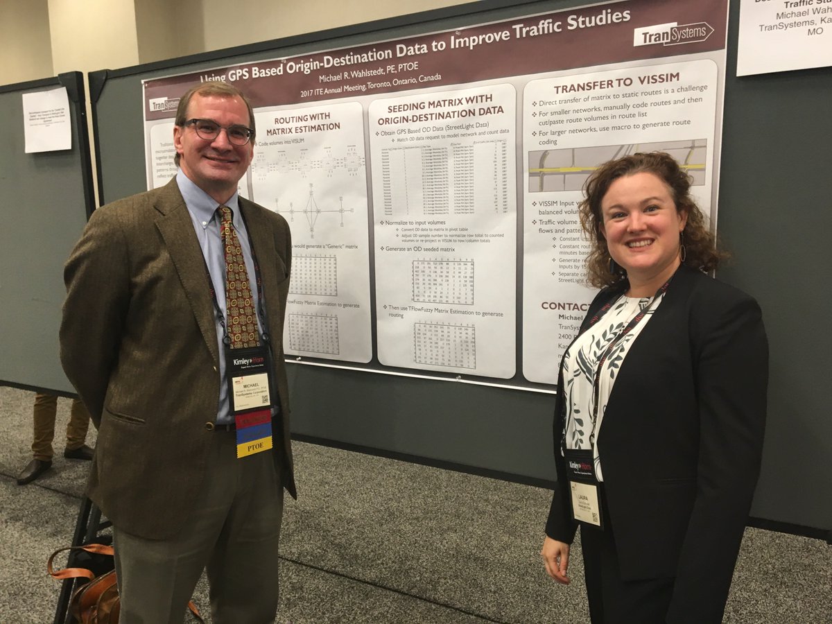 TranSystems's tweet photo. TranSystems’ Mike Wahlstedt presents in poster session at the ITE annual meeting on using big data to improve traffic analysis. #ITE2017 https://t.co/hSqyzCP33N