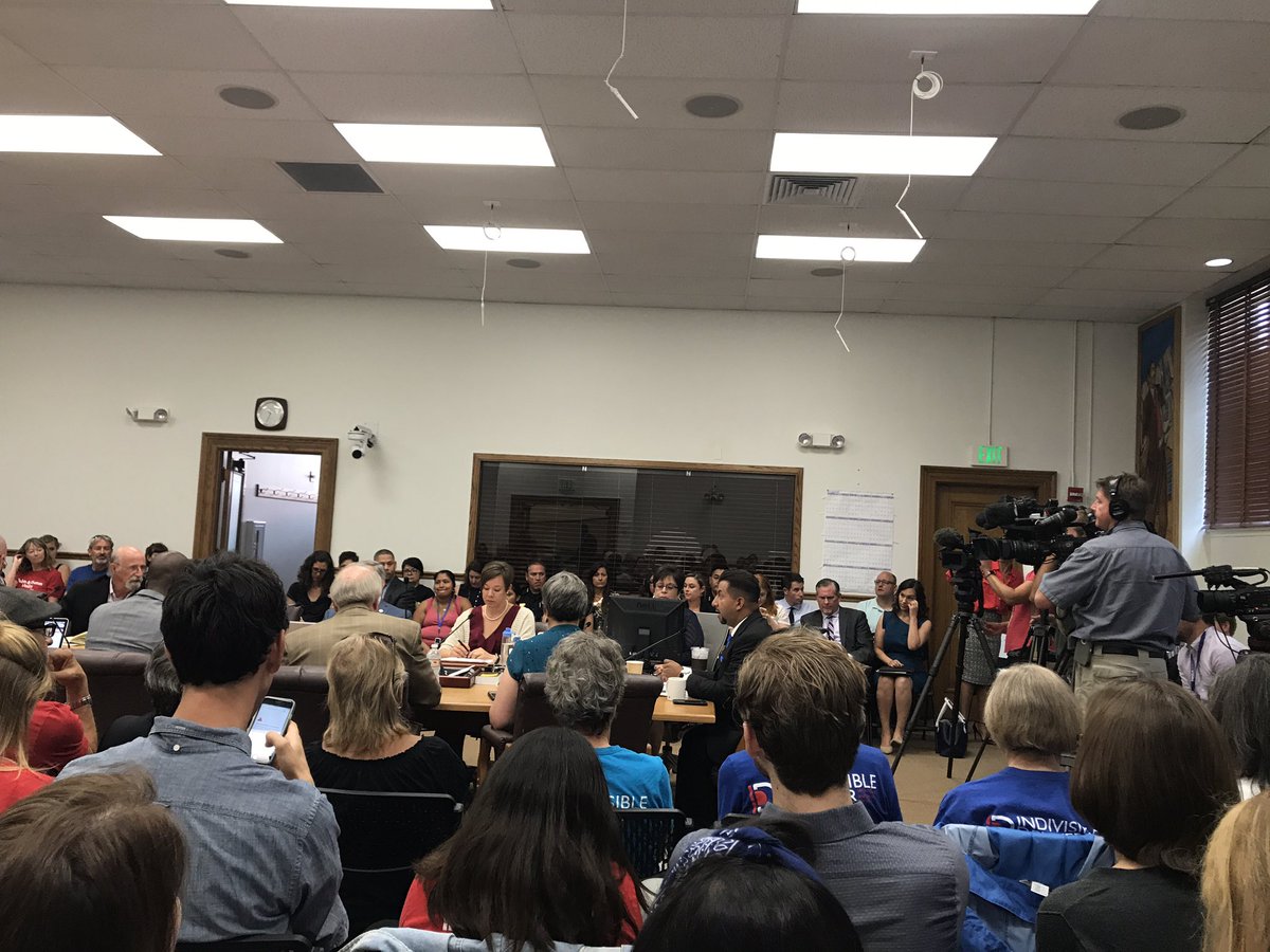 COPApower's tweet photo. At the safehouse committee hearing on #immigration #HereToStay #COPolitics https://t.co/VDeJTdVMV3