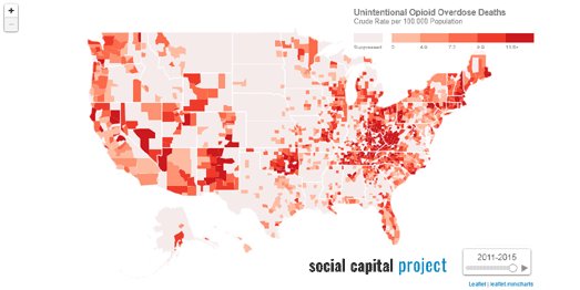 gmapsmania's tweet photo. The Rise of Opioid Overdoses. Mapping the spread of opioid overdose deaths since 1979.
https://t.co/0WI7CfkUx1 https://t.co/8xYSqEJVGt