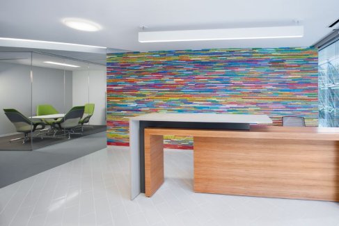 The bright, modern reception areas at 4000 Connecticut are perfect for welcoming clients and guests.