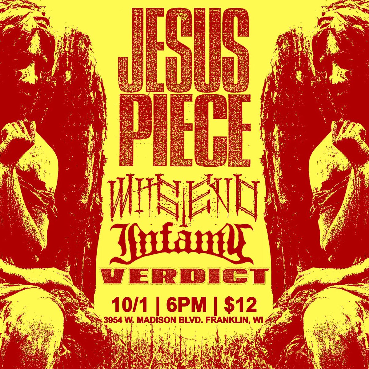 Numberonejrio's tweet photo. 10/1. JESUS PIECE @ JJ'S. 

y'all wanna give me an rt? https://t.co/4GggW0cMaI