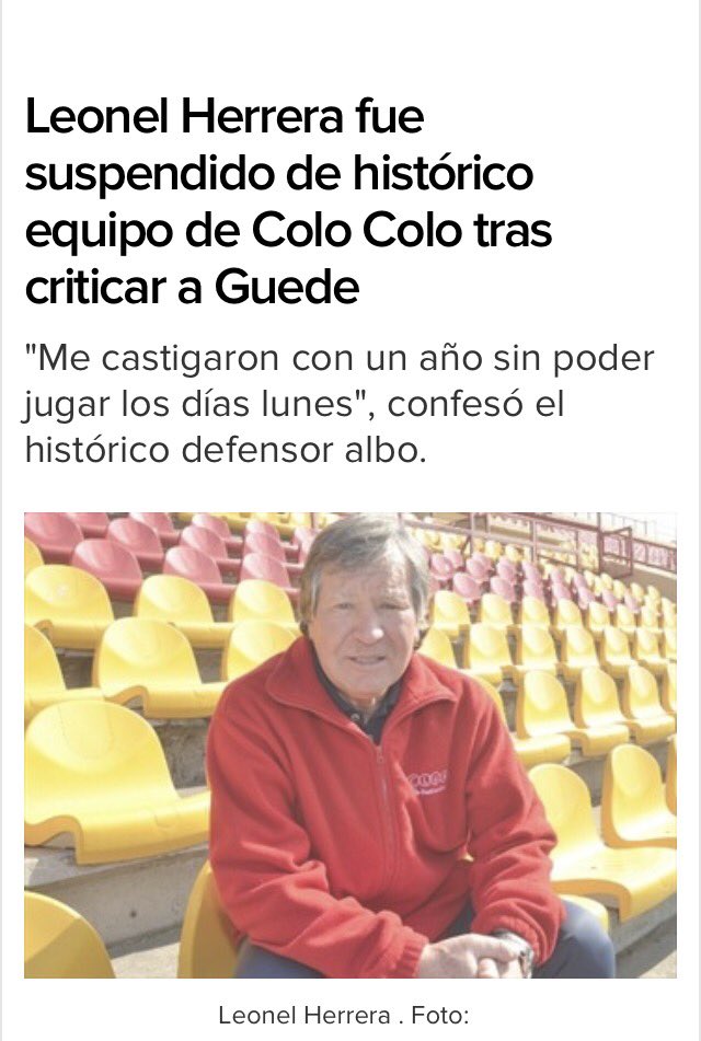WorkexAI's tweet photo. RT:Leonel Herrera fue sancionado x 1 año, prohibiéndole jugar en el Monumetal.Esto lo hizo B$N @ColoColo y los aliados de Mosa @CSDColoColo https://t.co/q38qXMQV4D