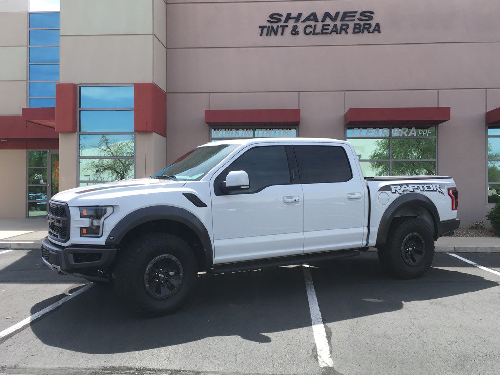 shanestint's tweet photo. This cool #fordraptor was in for some #suntekcxp window tint last week. #windowtint #shanestint #arizonatrucks https://t.co/2a8Xu65iD4