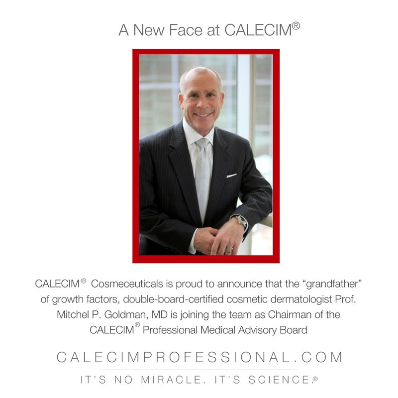 calecimpro's tweet photo. We're thrilled to welcome double-board-certified cosmetic dermatologist Prof. Mitchel P. Goldman, MD to join our team! #CALECIM #GrowWithUs https://t.co/oXwryWYXXM