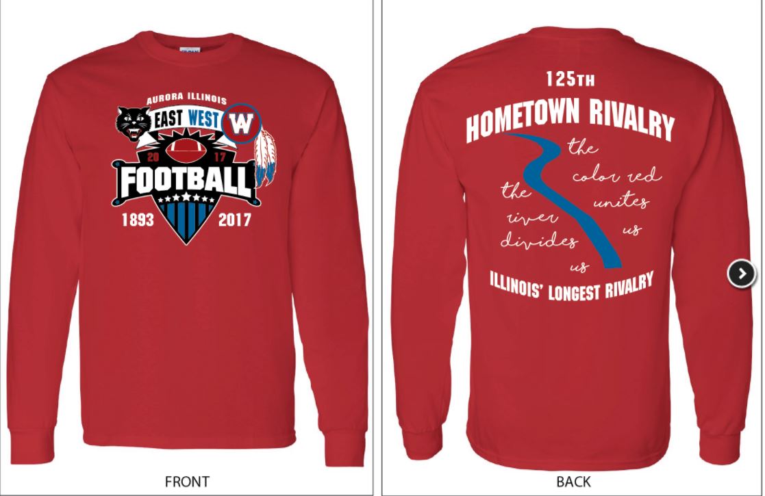 WAactivities's tweet photo. 9/8 will mark the 125th Anniversary of the EAST vs WEST Football game! Enjoy a sneak peak of the shirt the @WASportsBooster will be selling! https://t.co/3tfHtZZ9RQ