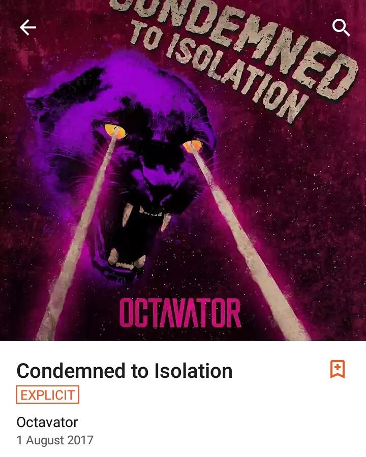 Octavatorband's tweet photo. Condemned to Isolation is out now on Google play #google #googleplay #rock #stonerrock #fuzz #alt #altrock #stoner #outnow #distrokid https://t.co/vGnDWAo4ei