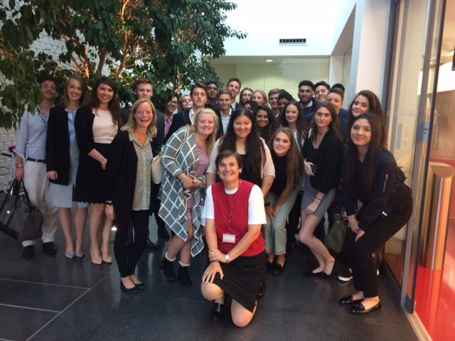 #lsmp17 Brighton students at end of wonderful day at #virginatlantic #inspiration #careerinlaw #SocialMobility