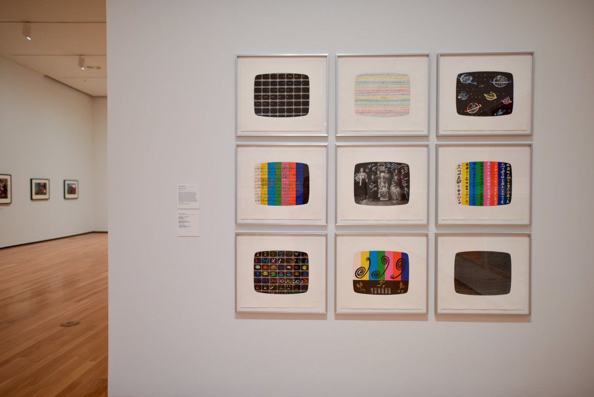 AkronArtMuseum's tweet photo. Nam June Paik, from the V-IDEA series, 1984 on view in #Serialintent the print format is that of the video screen https://t.co/vzgXK3QsbI https://t.co/HV4WkNQgkj
