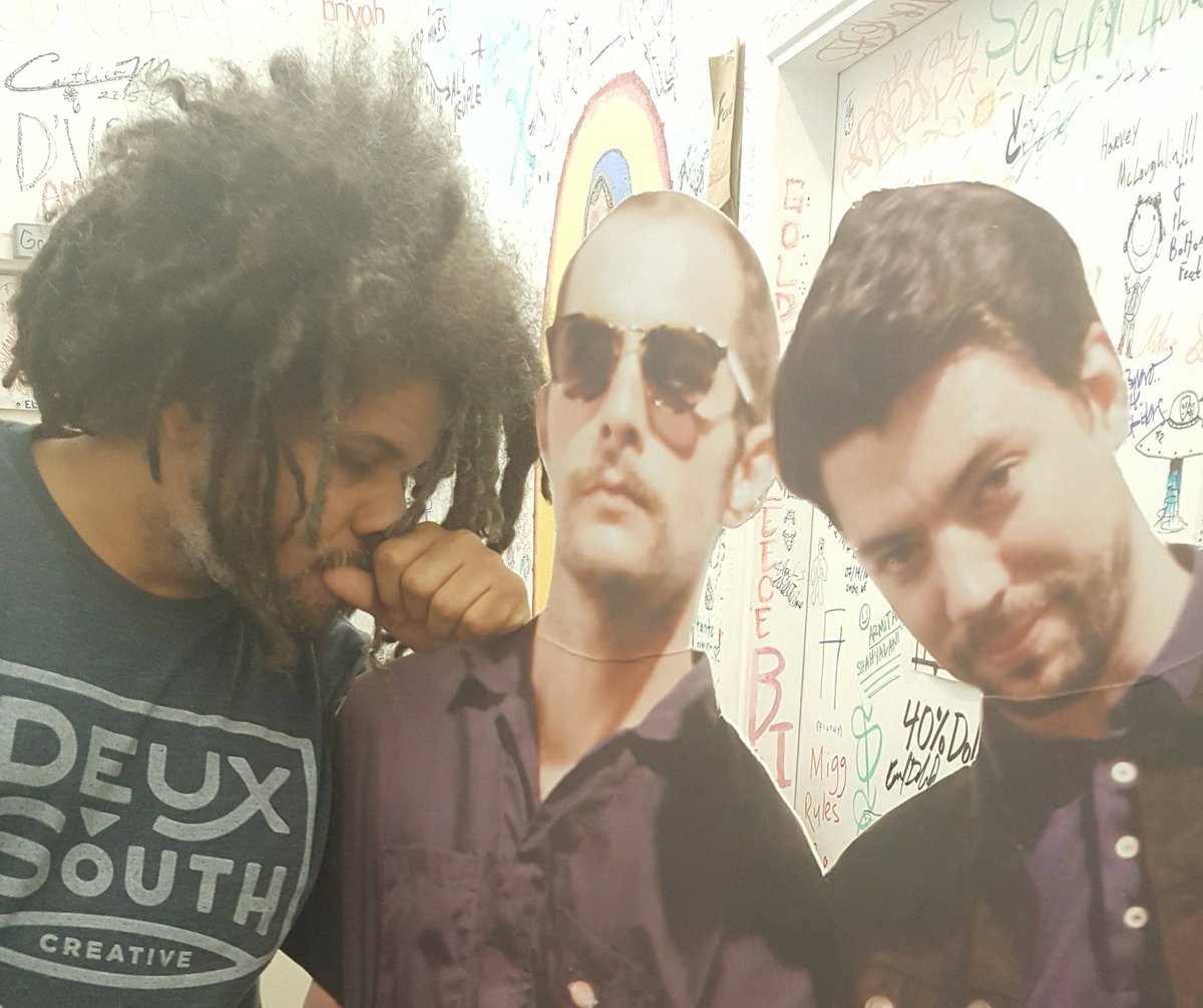 Hangin with these two beautiful gents at @Imagine Books and Records! @garret t. capps <a href="/DT/">DT</a> Bufkin