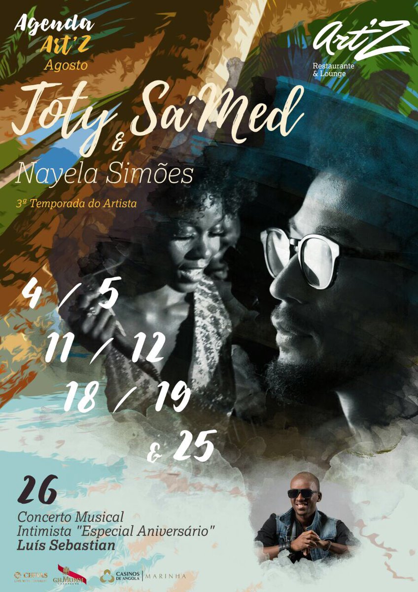 missnayela's tweet image. AGOSTO♌️
Ilha de Luanda
No Art'z Lounge 

*TOTY SA'MED* &amp;amp; *NAYELA*