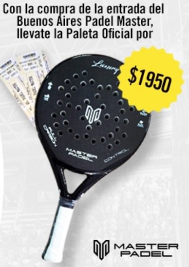 JuanChyPadel's tweet photo. Ya en Ticketek se puede ver La nueva Pala @bsaspadelmaster #MasterPadel 
Y si comprar tu entrada, un super precio!!!
https://t.co/0a8rn7cIpX https://t.co/Ep6mb8MM65
