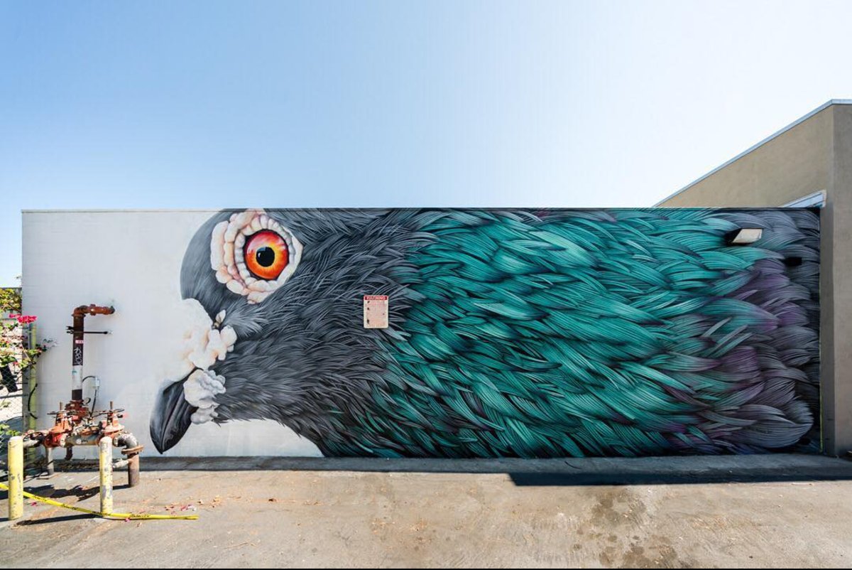 dcwallsfestival's tweet photo. Newly completed #mural by #adelerenault for @powwowlongbeach'17 in CA. • Pic = @bshigeta • @powwowworldwide #PWLB17 https://t.co/ruuirOarSZ