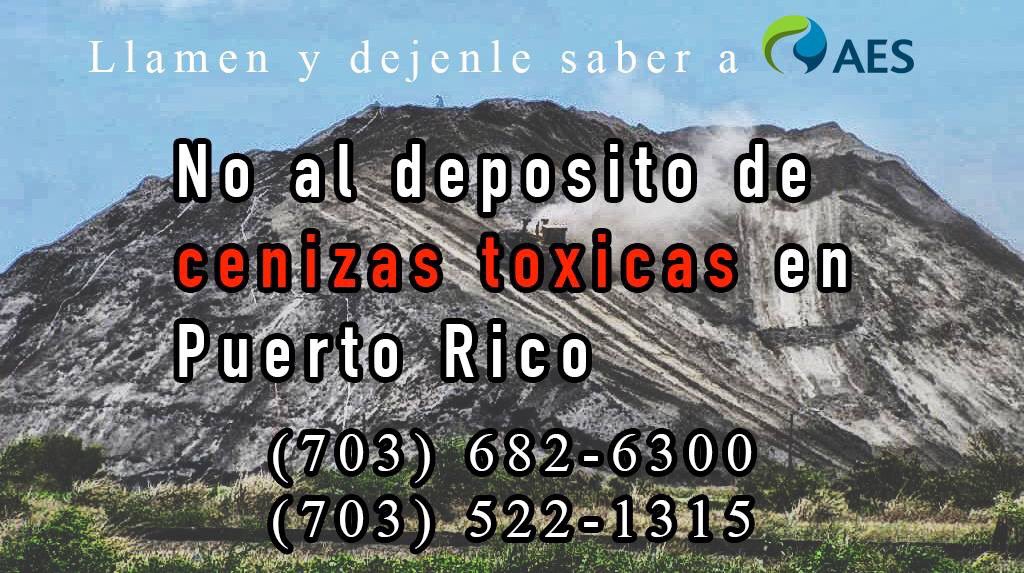 combodiaspora's tweet photo. We are against the production and dumping of toxic ash in #Peñuelas &amp;Puerto Rico
#NoALasCenizas @TheAESCorp @AESpuertorico @ricardorossello https://t.co/coqXDKKiN9