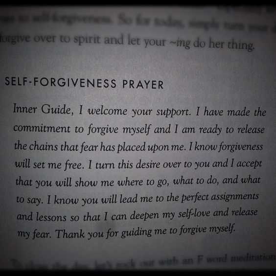 Self-Forgiveness Prayer from my book, #MayCauseMiracles 🙏🏻💖amzn.to/24FLSdV
