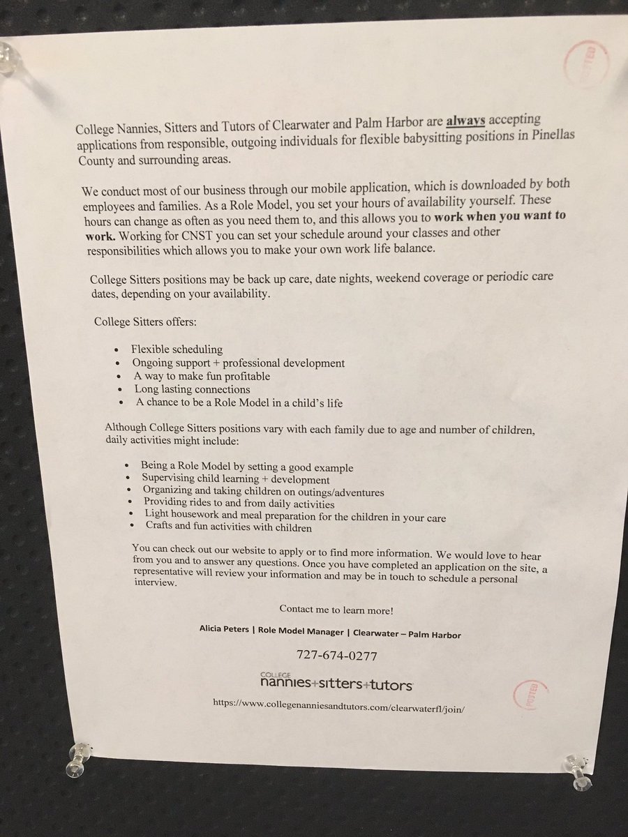 MJJeanFelix's tweet photo. Students as school gets ready to start back up secure a perfect job opportunity that can provide supplemental income to you! #SPCDT #SPCMT https://t.co/t7TM5WAwsx