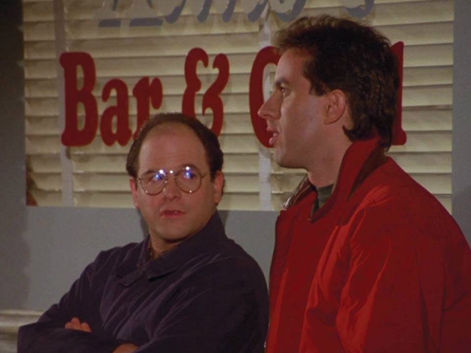 "She's gonna find out I'm a moron" "The Cafe" is on #Seinfeld tonight! https://t.co/8PBp4FH8jQ