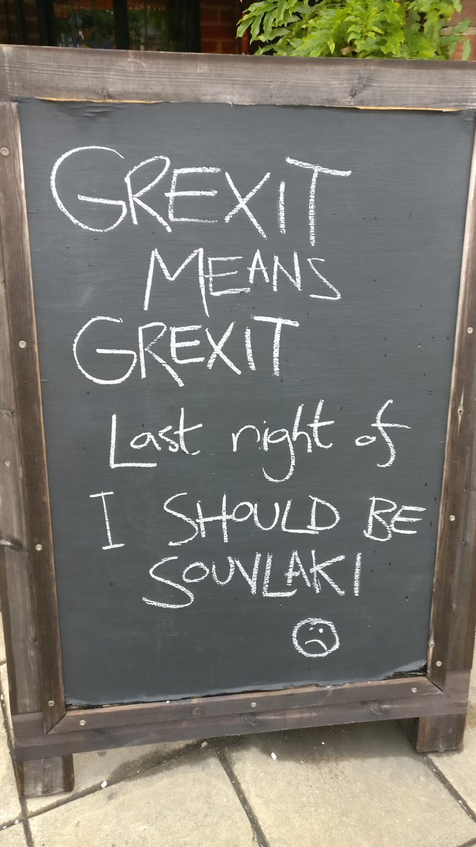 Tonight we're mopping our tears with pitta bread.
<a href="/ISBSouvlaki/">I Should be Souvlaki</a> are leaving the building in just over 3 hours....
😟😟😟😢😢😢😢😟😟😟