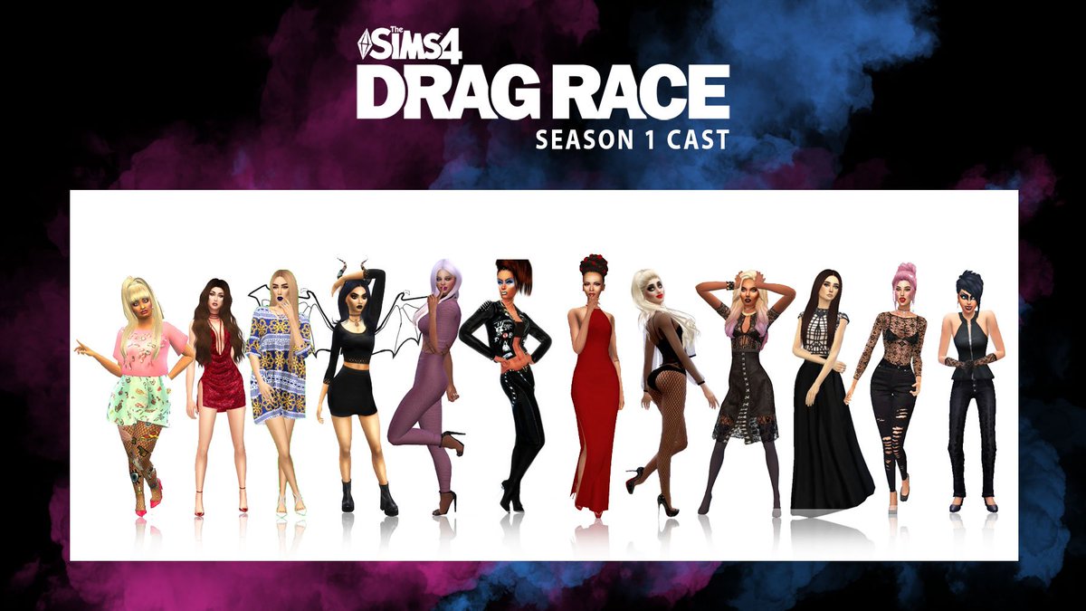 Sims4DragRace's tweet image. Condragulations my queens! Now, let the race begin!
