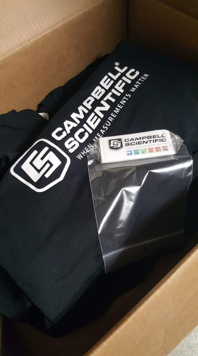 H2OBalanceEquat's tweet photo. Just in! Some sweet swag from our supporters @Campbellsci_CA 🙂 Thank you for supporting our film! https://t.co/3C6ulZtheF