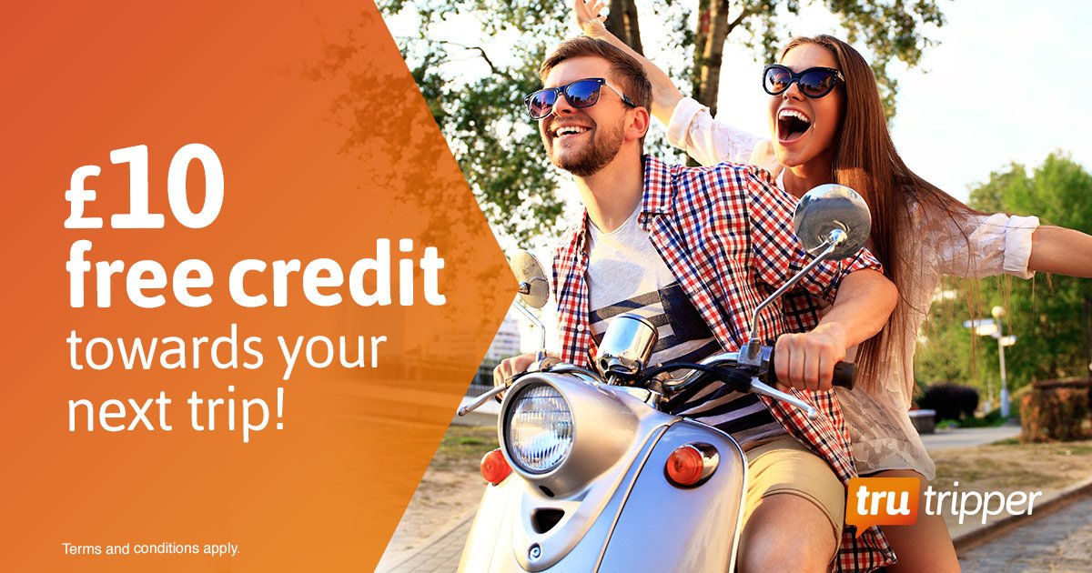 TruTripper's tweet image. Simply enter your email to get £10 towards your next hotel or flight booking! 👉 goo.gl/oKXsjz

#TTOT #TravelChat #Giveaway