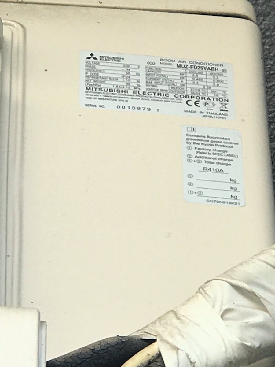MStefanovskyi's tweet photo. Кража внешнего блока инвертора Mitsubishi MUZ-FD25VA в Киеве, Позняки, Гмыри, 4 https://t.co/b3Tqb47Fzu