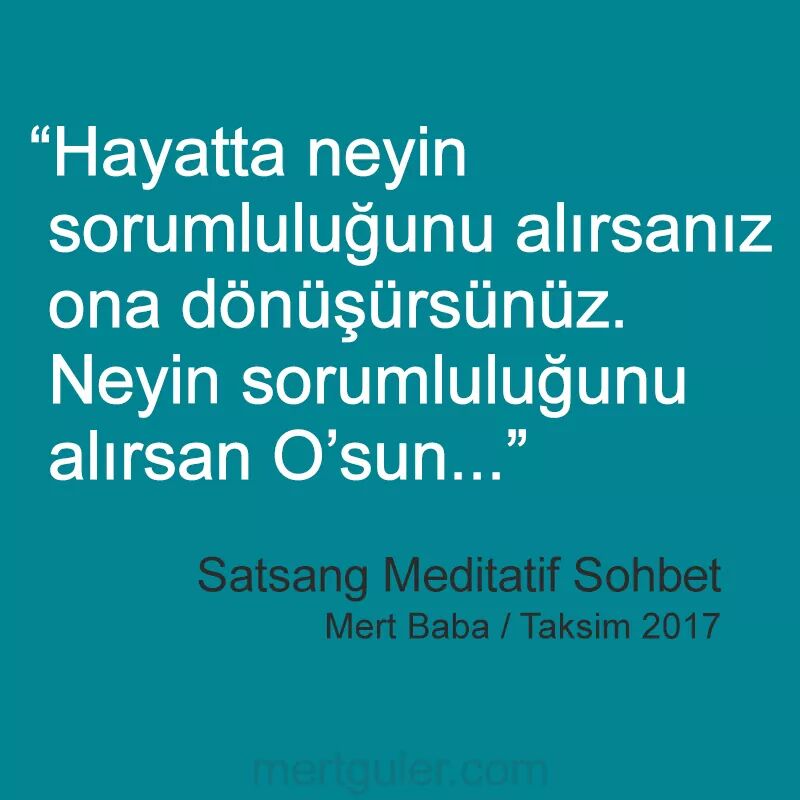 mertgulercom's tweet photo. Hayatta neyin sorumluluğunu alıyorsunuz..?
____
#MertBaba #MertGülerSatsang #MertGülerCanları #MertGülerMeditatifRehber #MertGülerBakışAşısı https://t.co/klzAq7Yxf3
