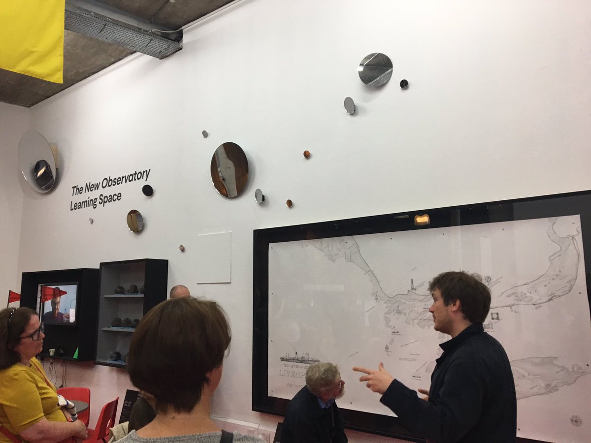 FACT_Liverpool's tweet photo. #NewObservatory co-curator @samwskinner begins the #FACTLates exhibition tour by introducing the show's connection with Bidston Lighthouse. https://t.co/p0QiSgSjsG