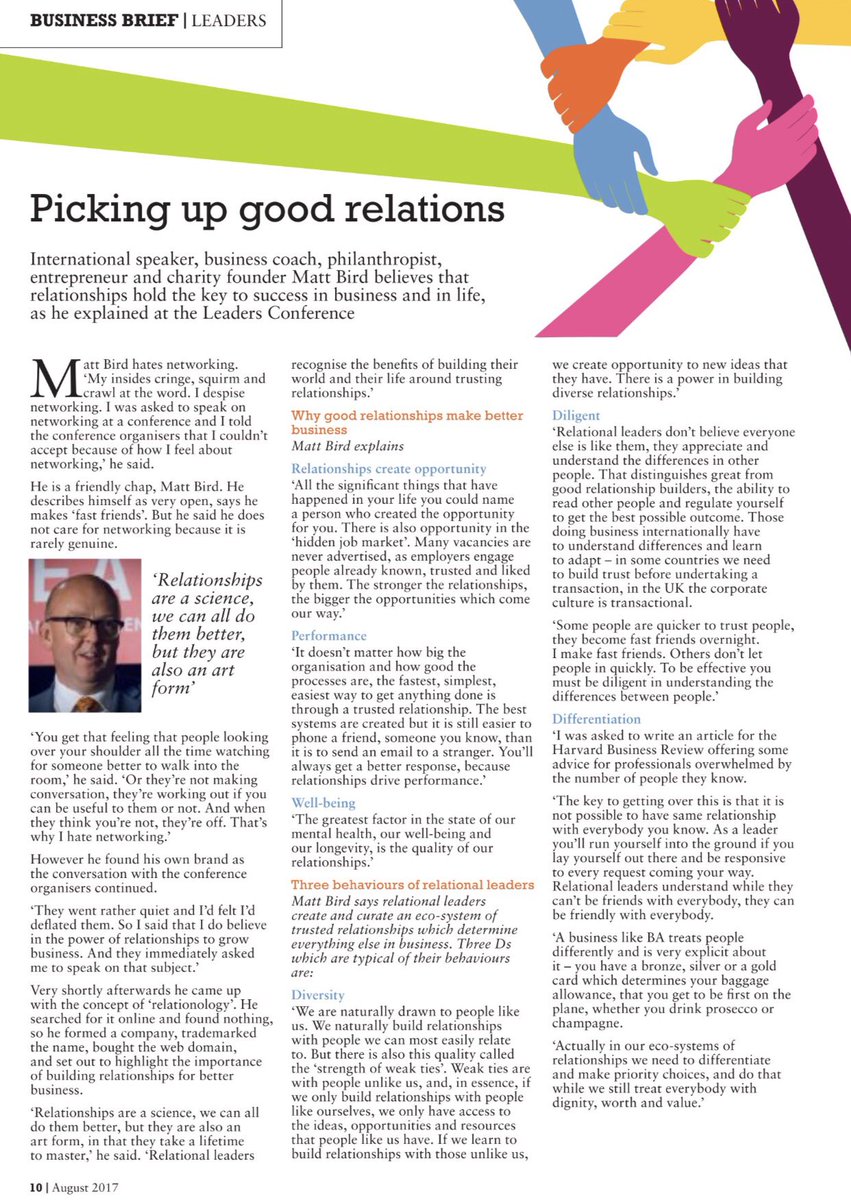 #ChannelIslands #business mag <a href="/Brief_CI/">Business Brief</a> reports my #keynote #speech from The #Leadership #Conference hosted by @Phileyre1 @Leadersforward