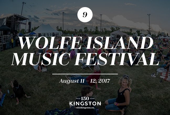 #9 of #25 things to do in August: Wolfe Island Music Festival <a href="/WIMusicFestival/">WolfeIslandMusicFestival</a> bit.ly/2f26C2e #VisitKingston #FreshMadeDaily