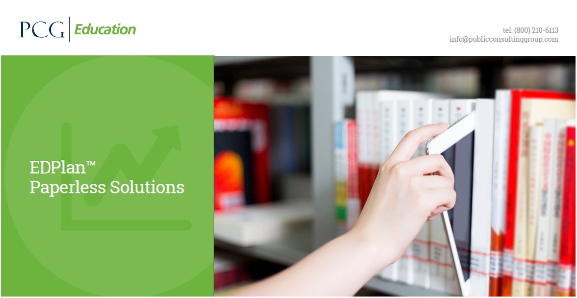 PCGIllinoisEDU's tweet photo. Enhance the quality, compliance, &amp; efficiency of your district’s
documentation with paperless solutions for EDPlan. https://t.co/0eJI3YLa6d https://t.co/UVNwyjj3Dm