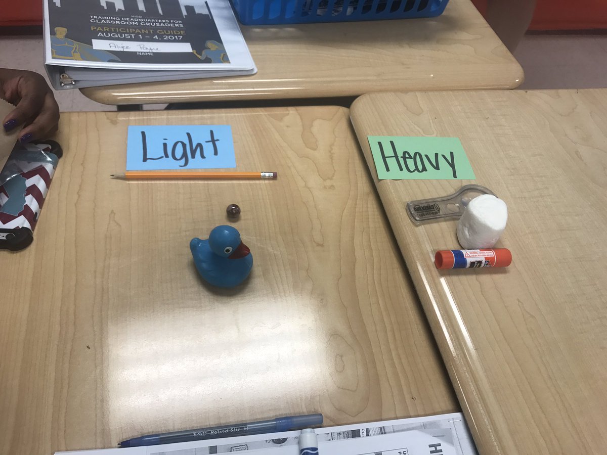 LareishaL's tweet photo. HISD New Teacher Academy and my first tweet in years!!!!!! Which item is heavier? https://t.co/rIVl2NYuwE