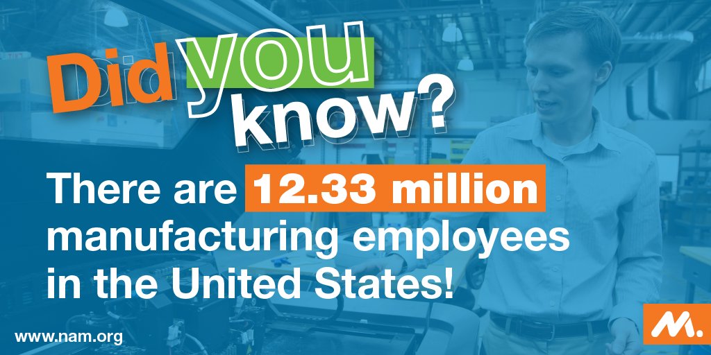 ShopFloorNAM's tweet photo. #Manufacturing makes America. Check out these top 20 facts! #WeAreMFG https://t.co/LXg5ziSBCJ https://t.co/Vq6pIg9B1z