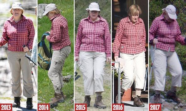 pthibaut's tweet photo. Les folies vestimentaires de Merkel pour ses vacances https://t.co/GDvHCb5jZK
