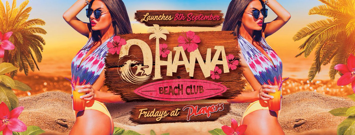 jjamesmarriott's tweet photo. Excited to release our first weekly event, @OhanaBirmingham every Friday at @PlayersBarBham across all 3 rooms! Launching 8th September 🏝☀️ https://t.co/syWkmUJ0Wj