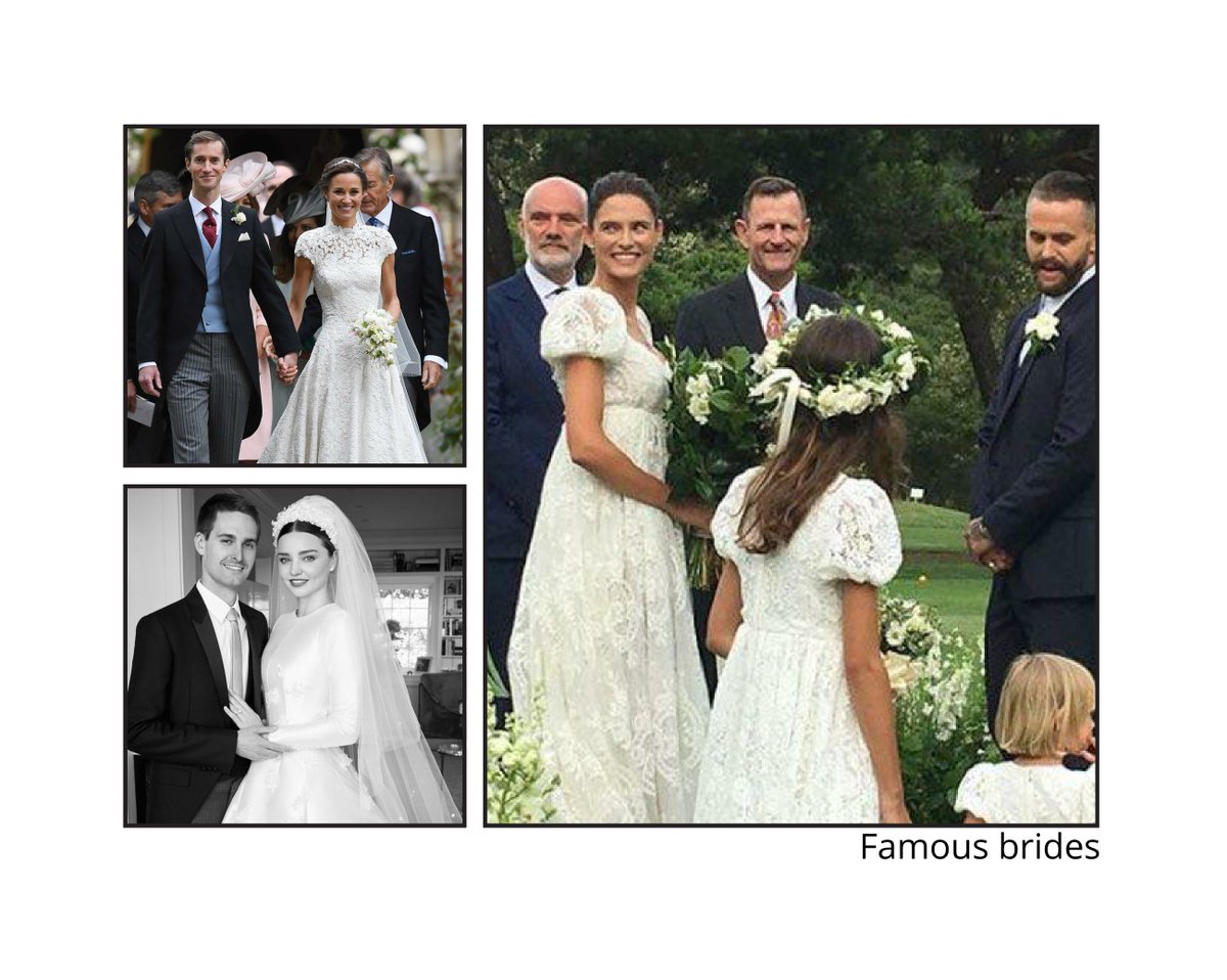 Which #famous #bride do you prefer? #contest #BiancaBalti  #MirandaKerr #PippaMiddleton #wedding
