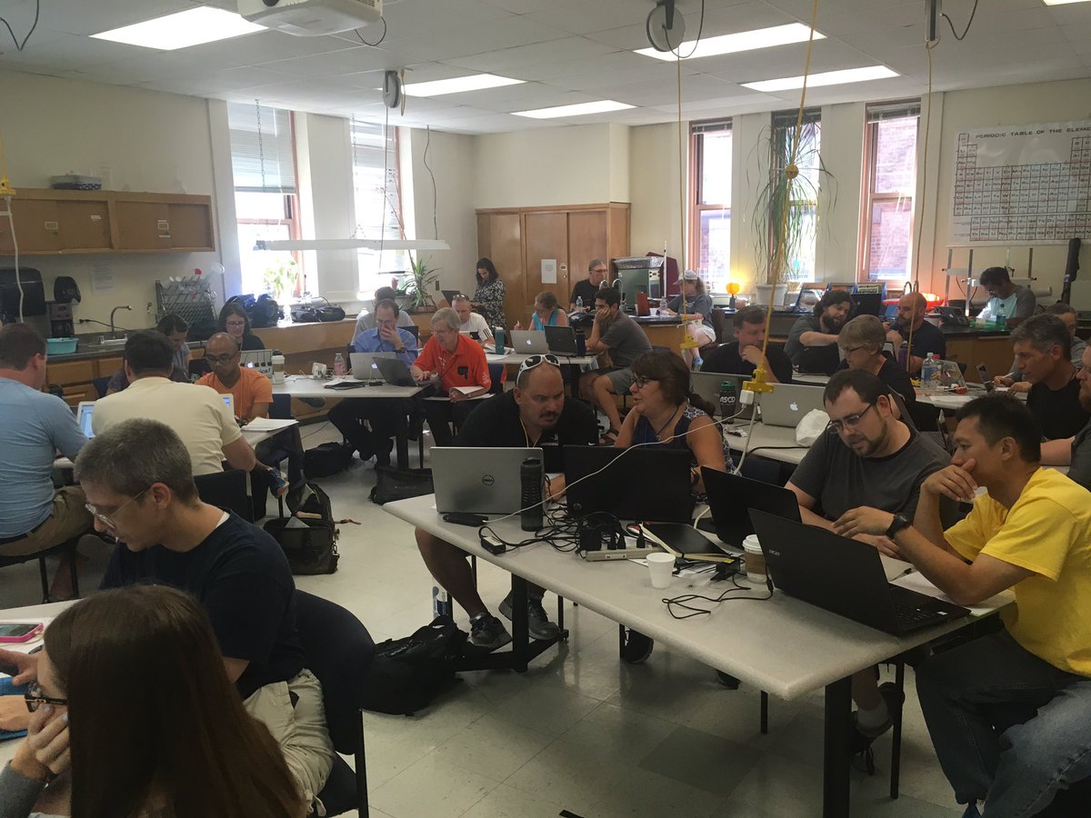 Bootstrapworld's tweet image. The "Bootstrap Computational Modeling in Physics First" NYC fun continues... #bcmphysics #BootstrapCS #PyhysicsEd #NGSS #STEM #CSforAll