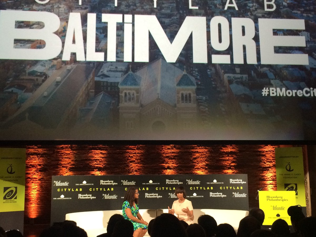 JenniferJoe_'s tweet photo. Talking urban innovation with @MayorPugh50. Great questions from @atlantic #BMoreCityLab https://t.co/wTQt1b7KMM