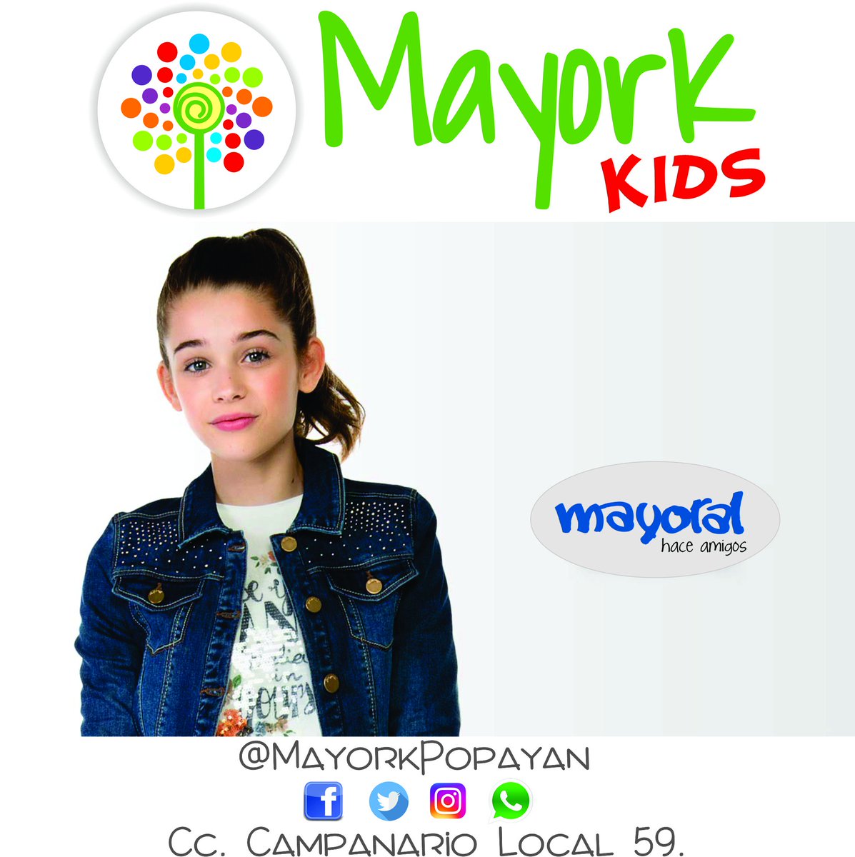MayorkPopayan's tweet photo. #Mayoral.
@MayorkPopayan @CampanarioCC Local 59 https://t.co/Dvw6qYPPnB